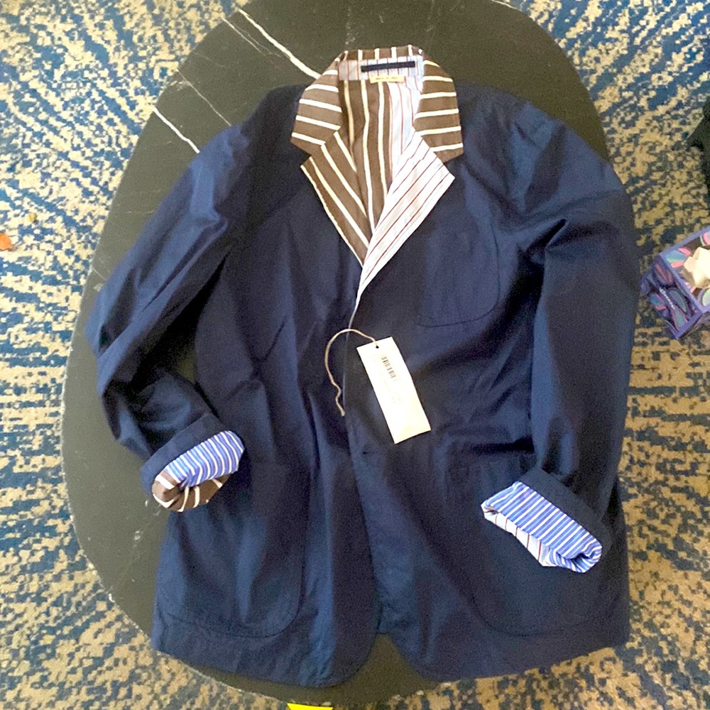 Marni unconstructed cotton three button sportcoar